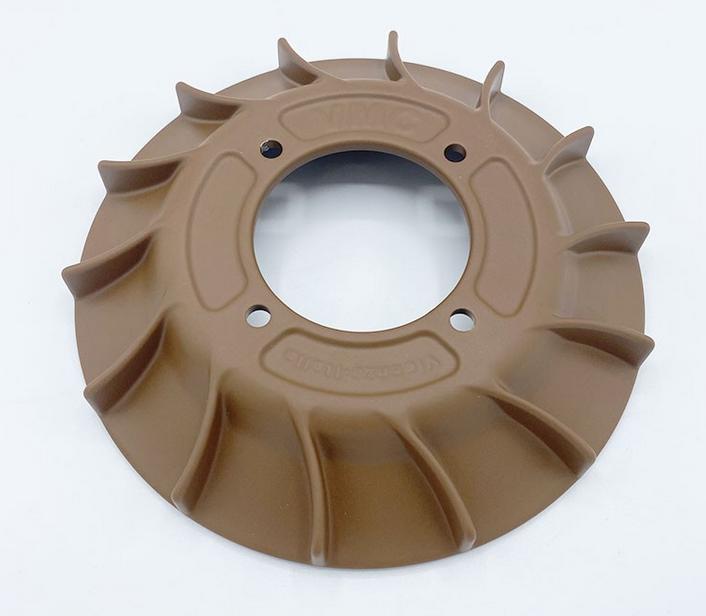 Brown aluminum cooling fan for Vespa VMC ignitions