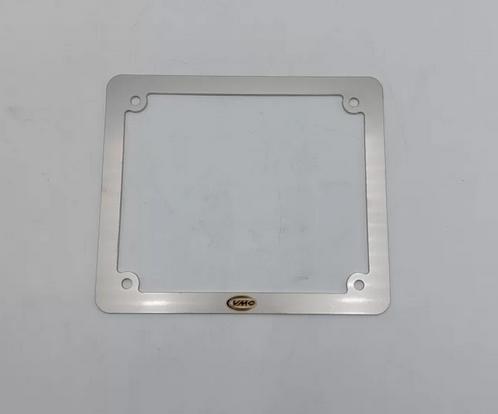 VMC license plate frame in stainless steel for Vespa 50