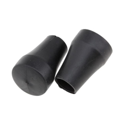 Coppia di scarpette in gomma con fondello in teflon per cavalletto Vespa da 22 mm. Compatibili con PX, PK, T5 e Cosa con tubo corretto.