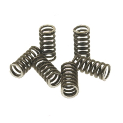 Sei molle supplementari Fabbri Racing in acciaio armonico Ø10x20 mm per frizioni racing Vespa Smallframe e Ape 50 compatibili.