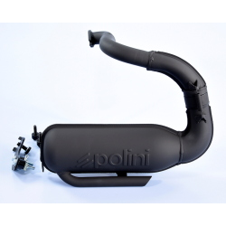 Marmitta Polini Original Racing 200.2034/R per Vespa 125 Primavera ed ET3. Collettore Ø29 mm, linea tipo originale e prestazioni sportive.
