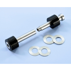 Kit silent block perno motore Polini 214.0142, durezza 80 Shore, per Vespa 50/125 Smallframe compatibili. Configurazione racing.