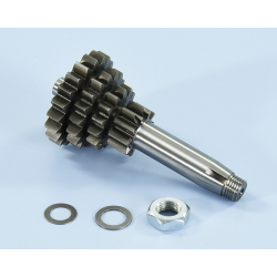 Polini primary gear 202.1417 Z10/14/17/20 for Vespa Smallframe 50-125 with 4 gears: third and fourth close-ratio, heat-treated steel.