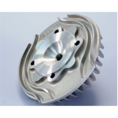 Testa cilindro Polini Evolution 211.0321 in lega leggera, Ø57 mm e candela centrale a passo lungo, per kit Polini in alluminio Vespa 125 Primavera ed ET3.