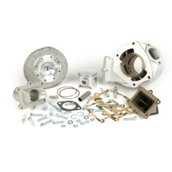 Cilindro Quattrini Competizione 200cc M200 in alluminio per Vespa 50 - Primavera - ET3  testa a candela centrale