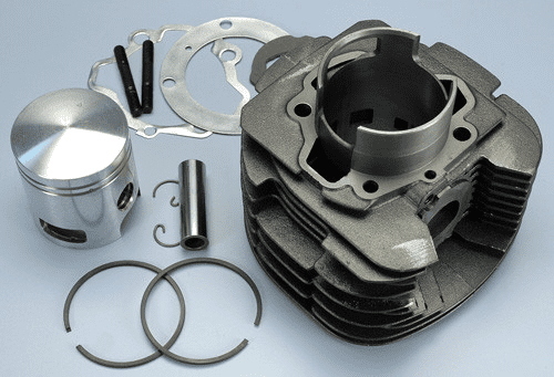 Kit cilindro Polini in ghisa Ø69 con spinotto Ø18 per Piaggio Ape TM 703 e P602.