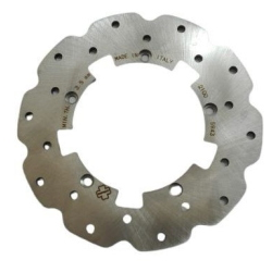 Disco freno posteriore Crimaz DFR1024-PET3 Ø155 mm con viti per kit Vespa 50, 90, Primavera, ET3 e PK. Fornitura del solo disco.