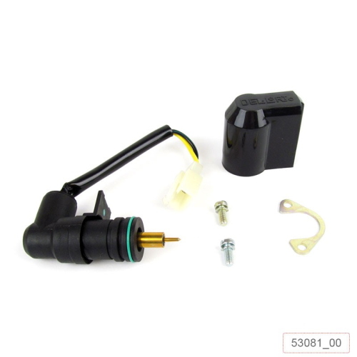 Kit starter automatico originale Dell'Orto 5308100 78 per carburatori PHVA con connessione Minarelli compatibile. Variante elettrica completa.