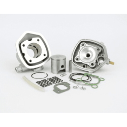 Gruppo termico Pinasco G-Force 10051924, 70 cc in alluminio Ø47 mm monofascia, per Minarelli orizzontale 2T a liquido con spinotto Ø12 mm.