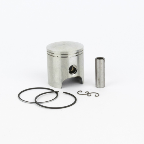 Pistone completo Pinasco GForce Ø46 mm a due segmenti per gruppo termico 10059905, applicato a Italjet Formula e Suzuki Katana 50 2T ad aria.