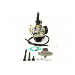 Kit alimentazione Pinasco 10294931 Ø21 mm per Honda Vision, Kymco K12 e Peugeot Rapido/ST 50 2T compatibili, con accessori di montaggio.