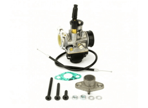 Impianto di alimentazione Pinasco 10294931 Ø21 mm completo di accessori di montaggio per Honda Vision, Kymco K12 e Peugeot Rapido/ST 50 2T compatibili.