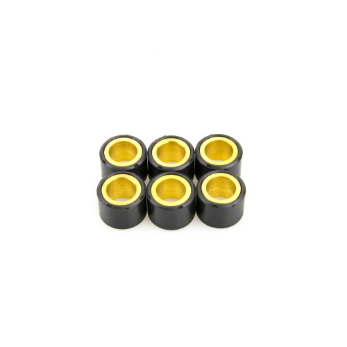 Set Pinasco 10312305 con 6 rulli variatore 24x18 mm, peso 23 g ciascuno. Verificare misura, quantità e taratura del variatore.