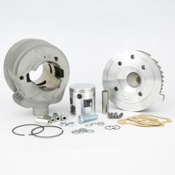 Cilindro Pinasco Nordkapp 26031000: 160 cc, Ø60×57 mm, alluminio Nikasil e 5 travasi per Vespa Wideframe Farobasso 1953-1959.