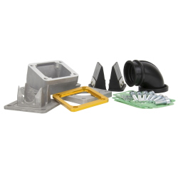 Kit pacco lamellare completo Pinasco 8X 26381150 a doppia cuspide, corpo in alluminio con riporto Viton e formato intercambiabile RD350, specifico per carter Pinasco compatibili.