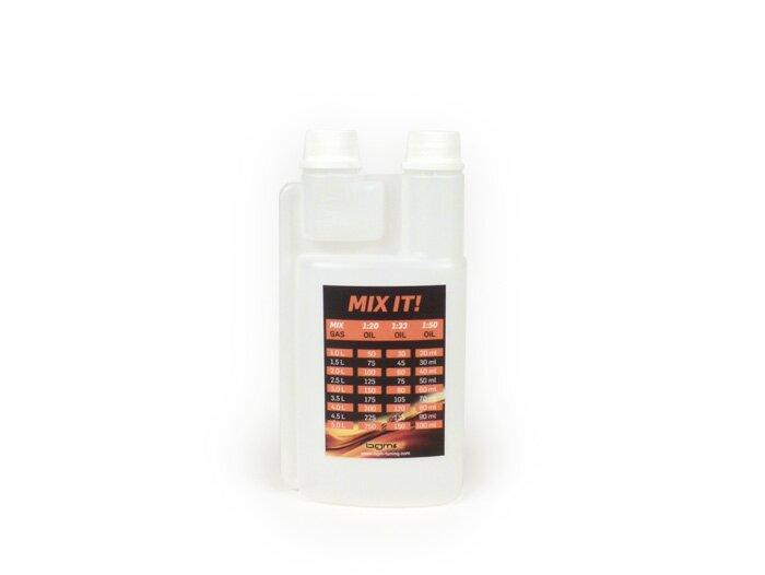 Ölmesskrug - Dosierflasche -BGM PRO 500 ml- mit Dosierkammer und zwei Deckeln