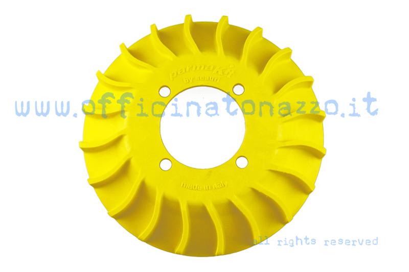 57001.99 - Fan for Parmakit flywheel, yellow color, weight 180 gr