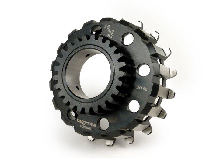 Clutch gear -BGM PRO- Vespa Cosa2, PX (1995-), BGM Superstrong, Superstrong CR - (for elastic gear 62/63 straight teeth) - 25 teeth