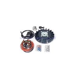 Parmakit ignition with variable advance cone 20 - 1,5 kg with flywheel machined from solid for Vespa PX 125/150/200 - PE200 - Rally 200 with Ducati ignition (carbon look fan)