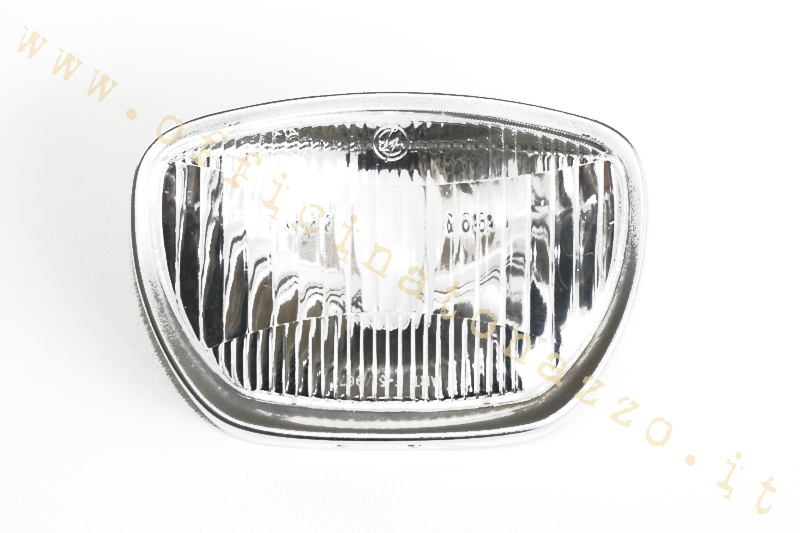 Complete headlight with chrome-plated logo for Vespa GL