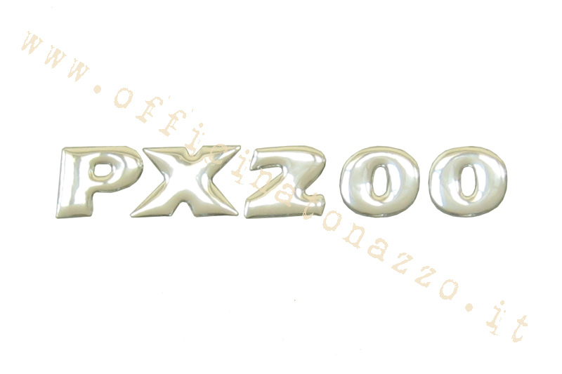 93601000 - Targhetta adesiva cofano per Vespa PX 200 freno a disco