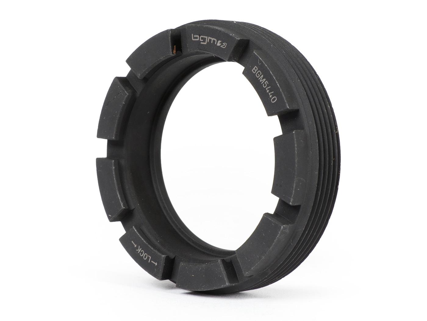 Rear wheel bearing locking ring nut - BGM Original -VESPA Øint. = 40mm, Øest. = 54mm, notches = 9- Vespa GS160 (VSB1T, VSB2T), SS180 (VSC1T)