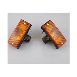 Pair of orange front direction indicators SIEM for Vespa PX - PE - T5