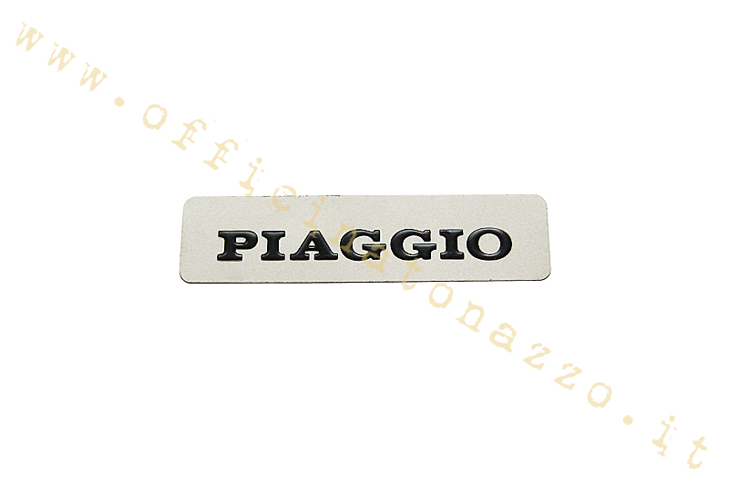 Targhetta adesiva Piaggio in metallo