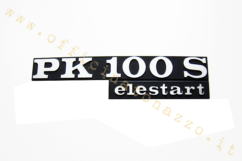 6126-E - Targhetta cofano "PK100S Elestart"