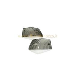 Front and rear turn signal light bodies smoked for Vespa PX - PE - T5