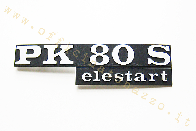 6125-E - Plaque de capot "PK 80 S Elestart"