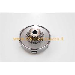 Complete clutch unit 3 discs 6 springs Ø flange 97mm pinion Z22 for Vespa GT - GTR - GL - Sprint -