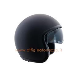 133A-AAV-01B - Helmet mod. VINTAGE 133A, black rubberized, size S (55-56 Cm)
