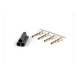 Conector para el sistema eléctrico del cableado -BGM PRO, 3 vías, asimétrico- Vespa, Piaggio, Gilera - masculino