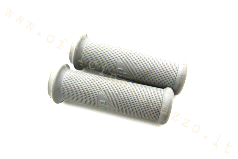 Paire de boutons Ø 21mm gris pour Vespa VBB - VBA - VB1 - GS 150 - GS 160