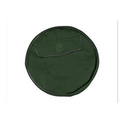 010SPCVGRN8 - Spare wheel cover in dark green leatherette with shield for 8 "wheels