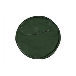 010SPCVGRN8 - Funda de rueda de repuesto en símil piel verde oscuro con protector para ruedas de 8 "