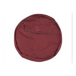 010SPCVDR10 - Spare wheel cover in dark red leatherette with shield for 10 "wheels