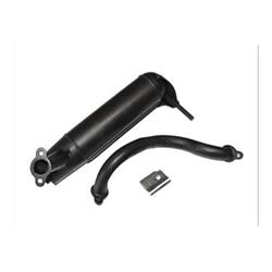 278VM135 / 50 - Vespa PK ETS muffler complete with manifold for mounting on Vespa PK 50