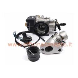 25292704 - Pinasco Ø 28 carburettor for Vespa PX-PE complete with manifold, elastic sleeve and starter lever