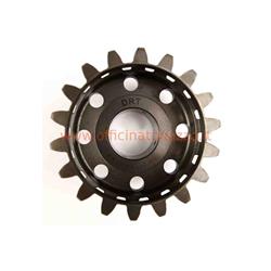 Pinion DRT Z 24 meshes with primary Z 65 original Piaggio (ratio 2,70) elecoidal for Vespa 8-spring clutch