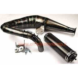 Performance Rancing expansion muffler with carbon silencer for Vespa 125-150