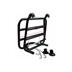 Black front luggage rack for Vespa PX - PE - LML - GT - GTR - GL - TS - GS - Rally - Sprint - Sprint Veloce - Super - VNB - VBB - VBA