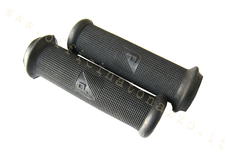 Coppia manopole Ø 21mm nere per Vespa  VBA - VBB - VNB 3>6