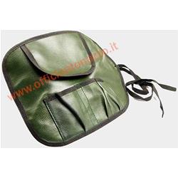 Green leather tool bag for Vespa