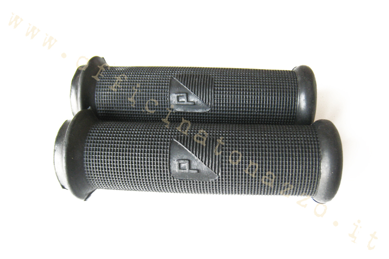 Couple boutons noirs Ø 24mm pour Vespa 50 - VNA - VNB - Primavera - ET3