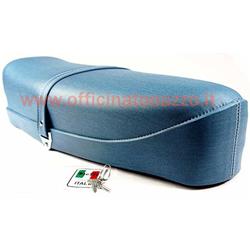 "Blue jeans" color two-seater saddle for Vespa 50 - Primavera - ET3 (with lock)