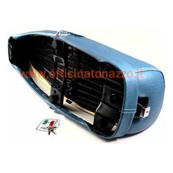 "Blue jeans" color two-seater saddle for Vespa 50 - Primavera - ET3 (with lock)