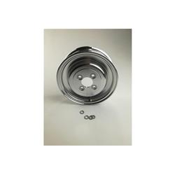 Jante tubeless SIP 2.15-8", aluminium poli pour Vespa 98/125 V1-15/V30-33/VU etc. (valve incluse uniquement)