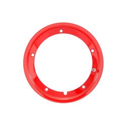 81054100 - SIP tubeless rim 2.10x10 ", Red for Vespa 50-125-150-200, Rally, PX, Sprint etc. (pre-assembled valve and nuts included)